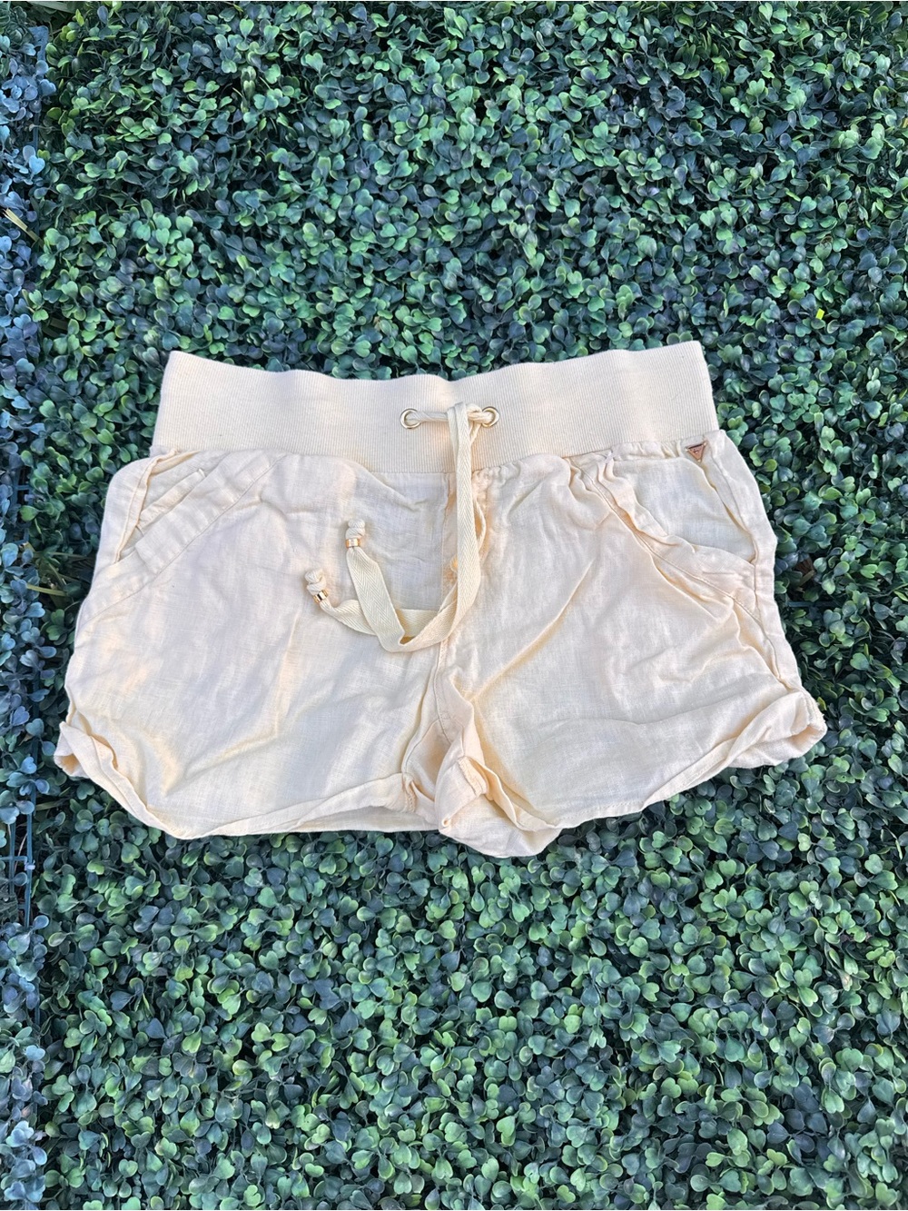 Guess Pale Peach Drawstring Lounge Shorts